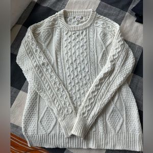 Target Cream Cable Knit Sweater